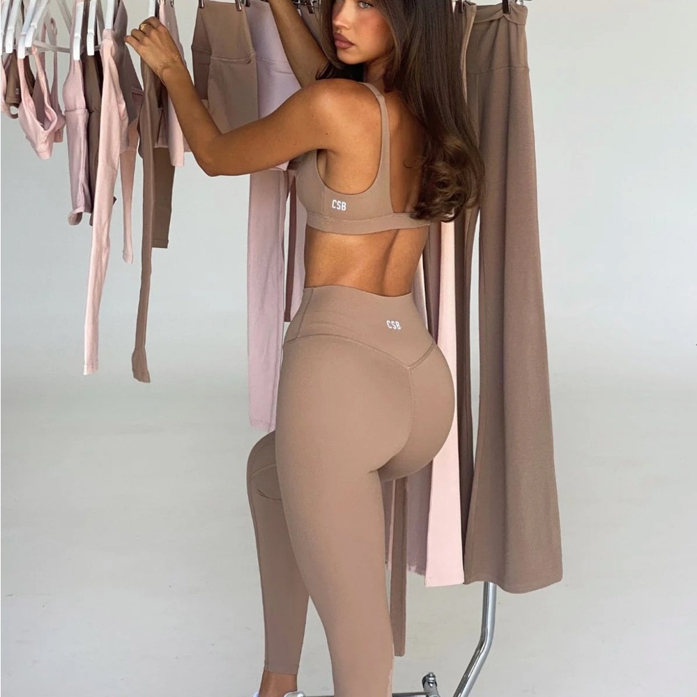 CSB Tan High-Waisted Leggings